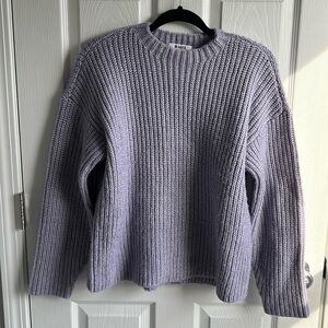 BB Dakota Steve Madden Purple Knit Crewneck Sweater